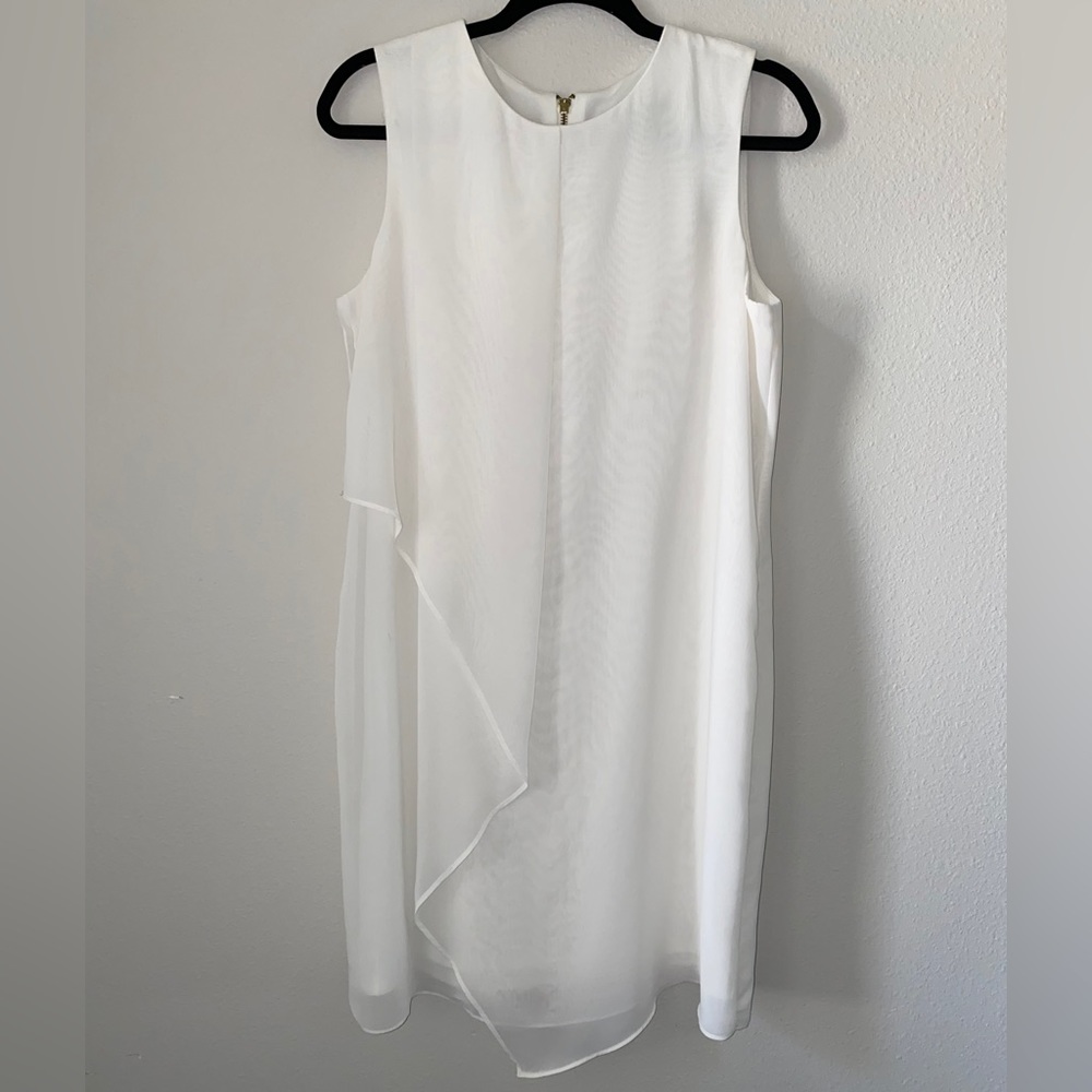 Versona Off White Shear Dress